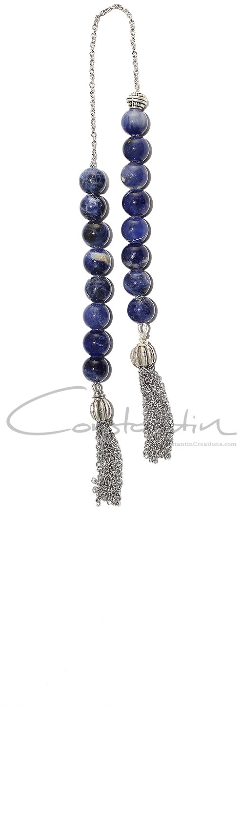 Sodalite stone, Mini worry beads (begleri) .
