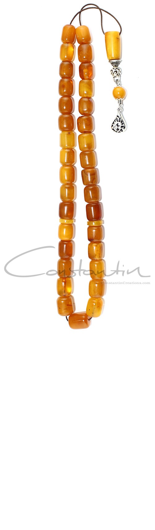 Worry beads set made of selecetd natural amber beads.