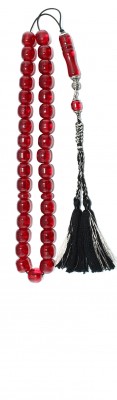 Medium size, Vintage transparent Red Faturan, worry beads set.