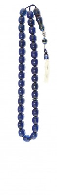Collectable Transparent, Blue Faturan worry beads set. 