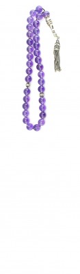 Purple Worry beads set made of premium quality, Amethyst semi precious stones and sterling silver.