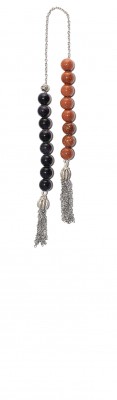 Two Colors, Mini worry beads (begleri) made of Goldstone beads.
