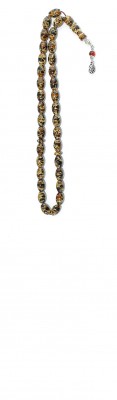 Multicolor Mosaic amber worry beads set, made of natural, small amber pieces.