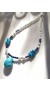 Everyday beaded necklace of natural Turquoise, Lapis Lazuli and Quartzite gemstones. 