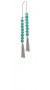 Mini worry beads (begleri) made of Natural Green Agate stone beads.