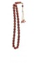 Natural red amber worry beads.