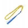 Custom made, handcrafted long, impresive soft tassel decorated with Lapis lazuli beads.