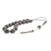 Hand crafted antique finished sterling silver 925° parts and custom, hand made tassel decorated with wooden bead. 