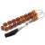 Medium size beads, Greek komboloi made of Natural dark honey amber and silver.