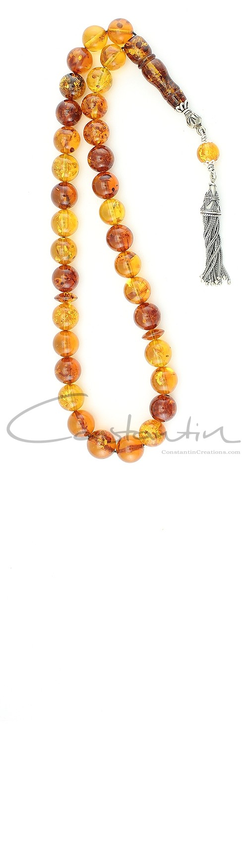 Premium natural amber set with a unique color combination.