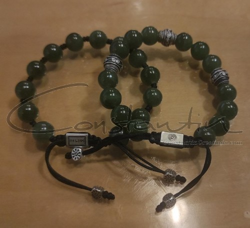 Jade and silver bracelets batch