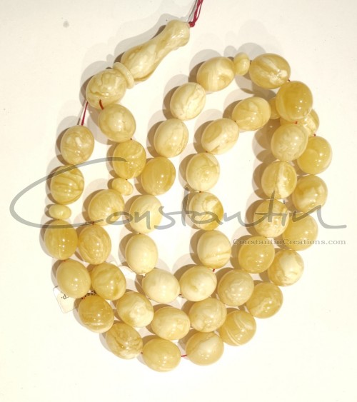 Premium natural amber worry beads / tespih