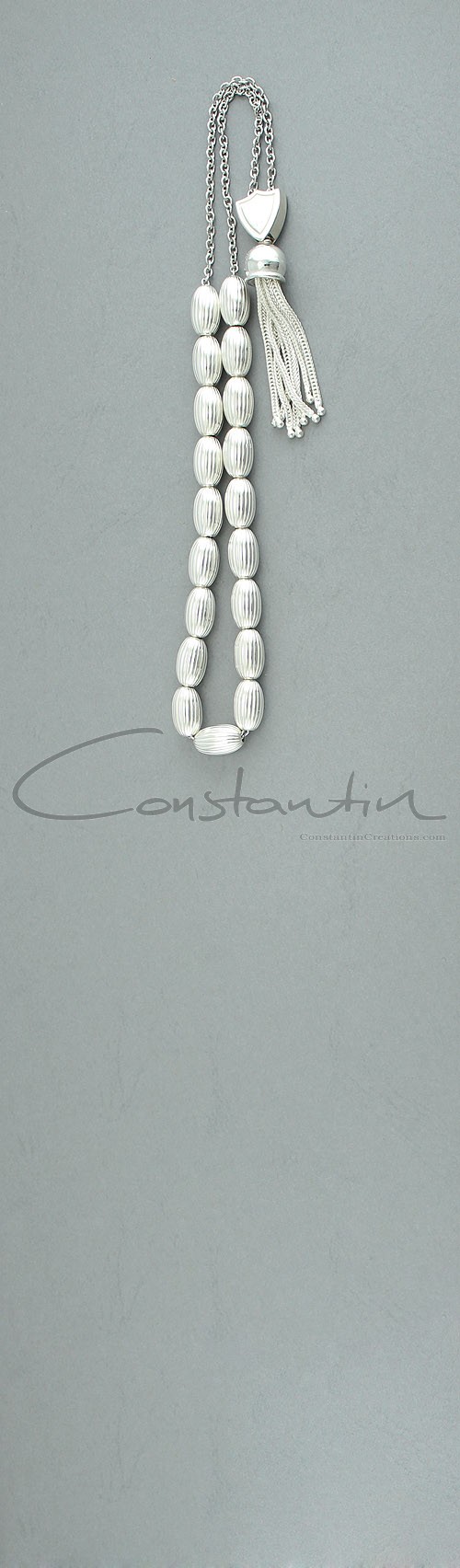 Elegant , sterling silver komboloi.