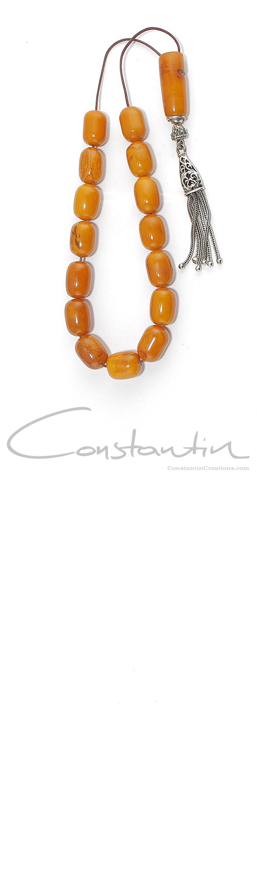 Pocket size, amber komboloi. 