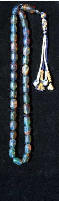 Rare combination of Blue, Green and Honey color variations made of Dominican Blue Amber.