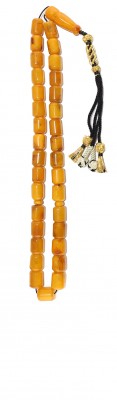Traditional style, Worry beads set, made of dark Yellow natural amber.