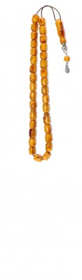 Rough Material look, natural amber worry beads set.