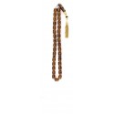 Exclusive and Collectable, Worry beads set made of  engraved natural amber and Gold parts. 