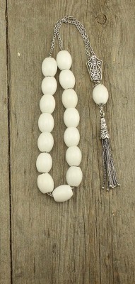 Greek Komboloi, premium quality, for daily use made of natural Quartzite gemstone, and solid sterling silver.