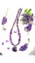 Totally Amethyst ! Handcrafted necklace made of natural Amethyst in various sizes and shapes.