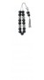 Greek komboloi made of silver beads,silver parts and natural Black Onyx stone.