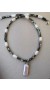 Casual necklace of sea shell beads and natural pearls.