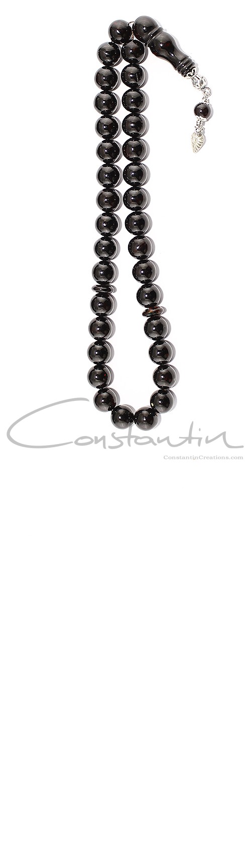 Dark Red Natural amber worry beads set. 