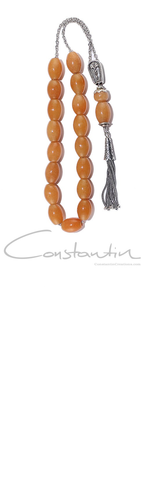 Yellow Aventurine stone Greek style komboloi