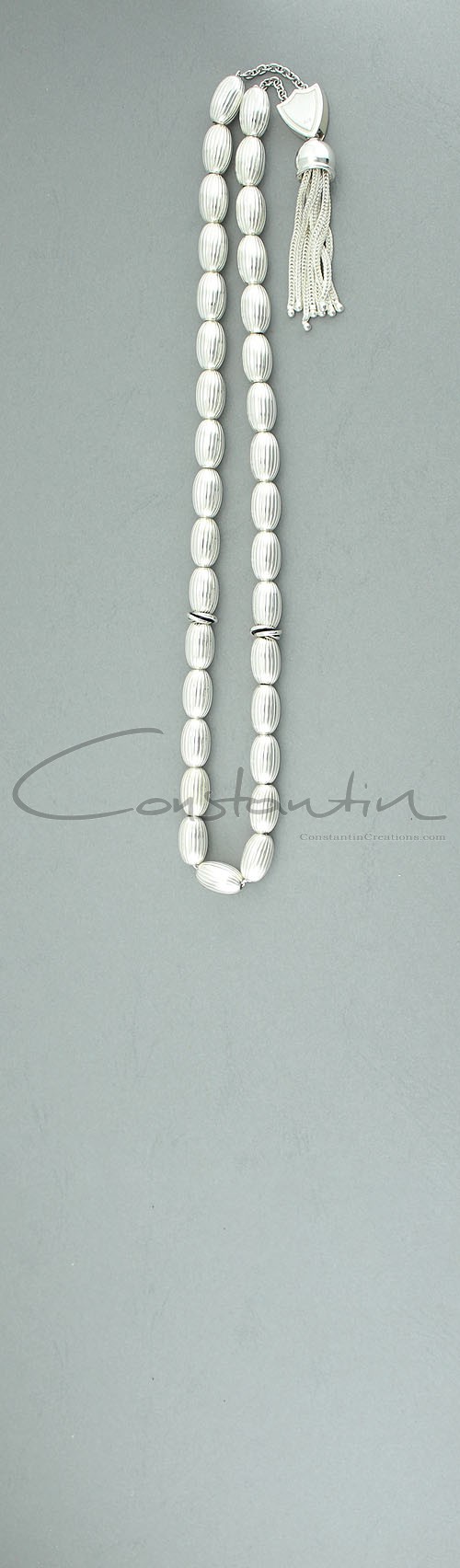 33 beads, komboloi set made of 925 silver.