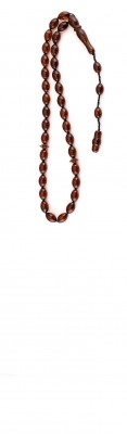 Oval beads, Natural dark Honey / Red amber worry beads set.