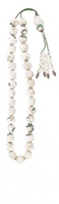 Hand made and Collectable!  Table worry beads set made of Fossilized Sea Shell. 