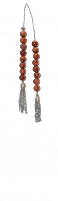 Mini worry beads (begleri) made of Goldstone beads.