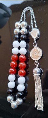 semi precious stones and sterling silver komboloi