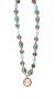 Hand made long necklace made of vintage, Nepalese brass beads.