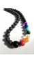 Rainbow effect ! Handmade beaded necklace. 