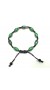 Rubyzosite semi precious stone knotted bracelet