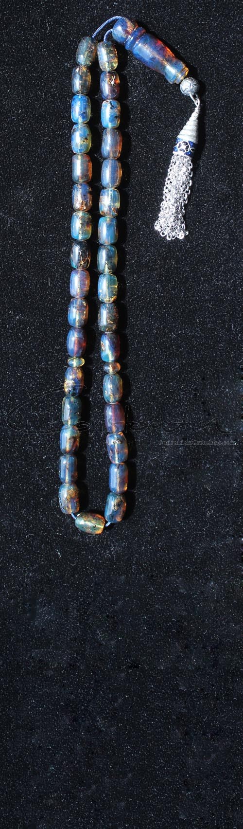  Top quality , semi transparent, Dominican Blue Amber.