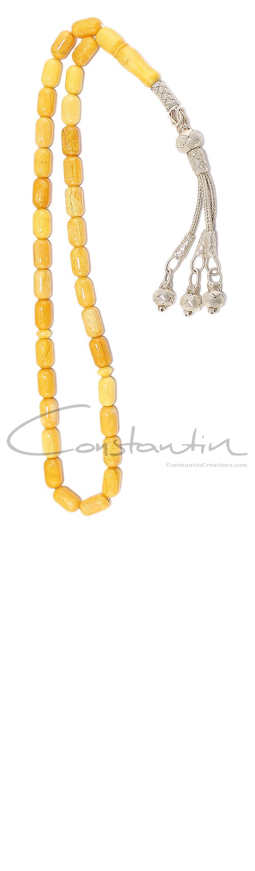 Natural, Yellow Baltic Amber, collectible worry beads set.