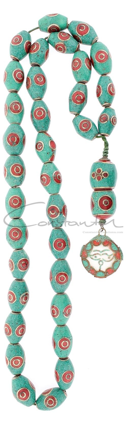 Unique and impressive table worry beads set.