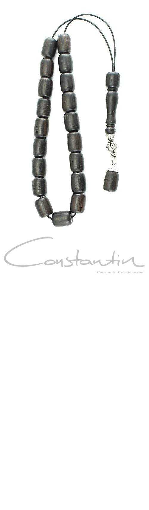 Durable, Greek Komboloi made of natural top quality Ebony wood.