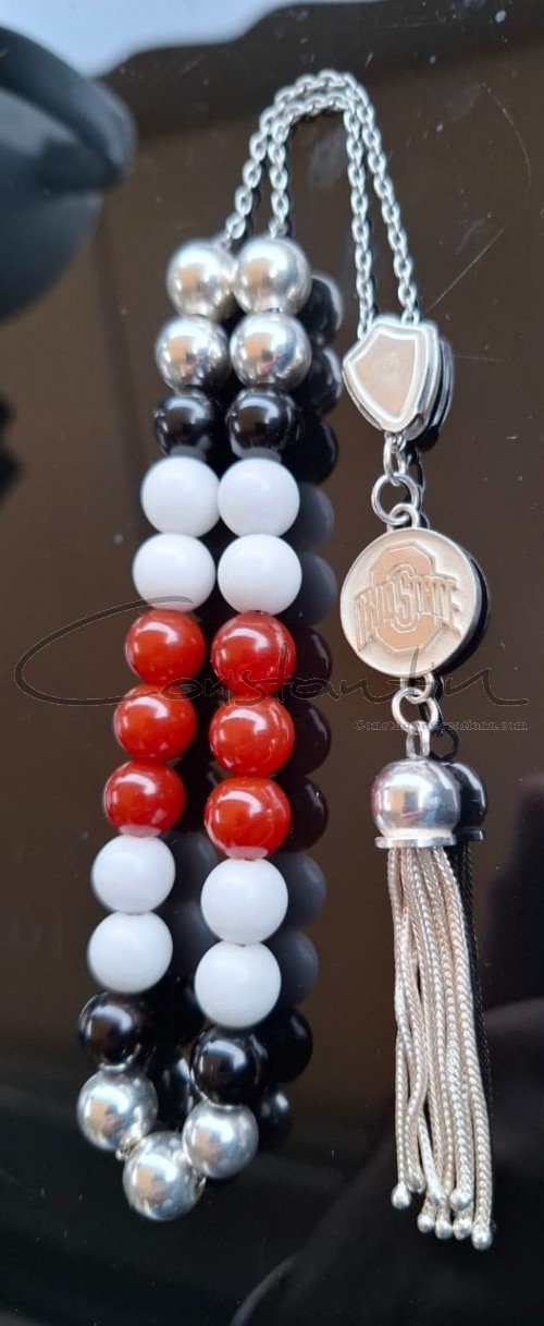 semi precious stones and sterling silver komboloi