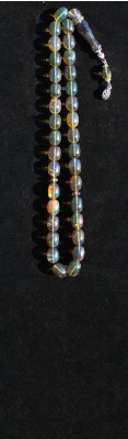 Collectible Semi transparent , Blue Amber, worry beads set.