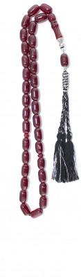 Vintage, Dark Red Faturan worry beads.