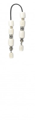 Mini worry beads (begleri) made of Camel bone and sterling silver parts.