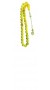 Small fossilized insects in worry beads set made of natural, green Colombian amber. 