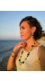 Hand made & colorful. Beaded jewelry set of necklace, bracelet and matching earrings.