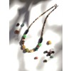 Lime green Turquoise, blue Sodalite, yellow Jade, green Agate, Jasper, Unakite beads and more.
