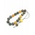 Greek komboloi of natural, multi color amber beads in matte finish.