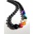 Rainbow effect ! Handmade beaded necklace. 